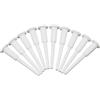 BAQI 10 tappi per palline da yoga per fitness, esercizio sportivo, letto gonfiabile, tappo per piscina, bianco