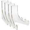 VICASKY Espositore Acrilico Trasparente per Quadri e Leggio Decorativo, Supporto Porta Piatti Stabile e Leggero, Set da 4 Pezzi per Decorazioni Casa, Feste e Ufficio