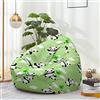 Odot Pouf Poltrona a Sacco, Modello Panda 3D Senza Ripieno Poltrona Sacco, Sacchetto di Fagioli con Manico per Adolescenti e Adulti, Indoor e Outdoor Decorazione Bean Bag (100x120cm,Panda B)