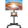Supporto TV Da Pavimento Con Ruote per Schermi Plasma/Lcd/Led 23-60 Pollici, Inc