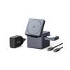 Maggo Caricatore Wireless Iphone Cube 3 in 1 Con Magsafe 15W, Caric Wireless Ric