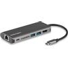 StarTech Adattatore Multiporta USB-C 2x USB 3.0 HDMI SD Ethernet Gigabit Nero