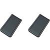 Paowsietiviity Fermasoldi magnetico con morsetto per banconote, colore marrone, 60 x 41 x 8 mm, marrone, 60 x 41 x 8 mm, Set da 2 (caffè 80 x 46 x 8 mm), Etichettalia unica