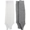 JOINPAYA 2 Paia di Scaldamuscoli da Balletto per Donna e Ragazze in Cotone Design a Fascia Piede e Tessuto Lavorato a Maglia per Uso Quotidiano e Allenamento