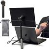 AiFeelife Supporto portatile da viaggio, treppiede magnetico in metallo regolabile in altezza per monitor portatile da 15,6 pollici, supporto verticale pieghevole per monitor e tablet/smartphone da