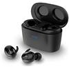 Philips Audio SHB2515BK/10, Auricolari Bluetooth con Microfono Integrato, Lunga Durata della Batteria, Cancellazione del Rumore, 3 Tipi di Cuffie, Taglia Unica , Nero
