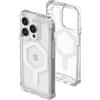 URBAN ARMOR GEAR Plyo Custodia compatibile con Apple iPhone 15 Pro [Wireless Charging/Ricarica Magnetica Compatibile,Anticaduta Air-Soft Angoli Angoli, Bordo rialzato] Ice (Trasparente) / Bianco