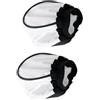PERSELOSO 2pezzi Copri Lampada in Stoffa Bianco per Flash Fotografico, Diffusore Rotondo Luce Morbida, Facile da Trasportare, per Fotografia Professionale
