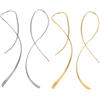 AKOOSY Orecchini Pendenti Geometrici Irregolari in Argento 925 Intrecciato Curvo 2 Paia per Donna Accessori Eleganti per Feste Abbigliamento Quotidiano e Occasioni Formali