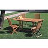 I GIARDINI DEL RE Tavolo In Legno ALLUNGABILE cm.180/260x110x75h. modello Riviera