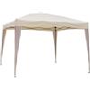 I GIARDINI DEL RE Gazebo RAPID in acciaio pieghevole 3X3M colore BEIGE, Altezza 260 cm