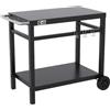 C-LINE Carrello Hot Wheels per Barbecue Porta attrezzi, Datato di 2 ruote per un facile trasporto
