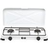 C-LINE Fornello a Gas GPL 2 bruciatori da 2,2 kW, Portatile leggero per campeggio, pic nic, uso esterno