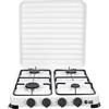 C-LINE Fornello a Gas GPL 4 bruciatori da 6,2 kW, Portatile leggero per campeggio, pic nic, uso esterno