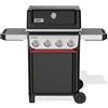 WEBER 1502100 Spirit E-415 Bbq Barbecue a gas con 4 bruciatori e 2 ripiani laterali ripiegabili