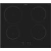 CANDY KRCDJ642 Piano cottura ad induzione in vetroceramica, Colore Nero, 4 zone di cottura, Dimensioni 60cm, Modello Idea