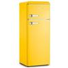 SEVERIN KS 9953 Frigorifero doppia porta 209lt, Libera installazione, Estetica retrò anni 50, Classe energetica E, Colore giallo