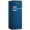 SEVERIN KS 9954 Frigorifero doppia porta 209lt, Libera installazione, Estetica retrò anni 50, Classe energetica E, Colore blu