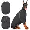 IECOii Great Dane Sweater - Maglione per cani di taglia XL, felpa in pile per cani di grossa taglia, cappotto invernale caldo, grigio, 5XL