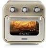 Ariete 4632 Friggitrice ad aria e forno Vintage, 1400W, 2in1, Capacità 16L, Accessori inclusi, Timer 60 minuti, Doppio vetro, Beige