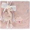 Fehn Coperta con fenicottero - morbida coperta per neonati e bambini a partire da 0 mesi - per coccolarsi, come tappetino per gattonare, telo o coperta per casa e in viaggio