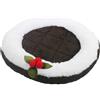 Rosewood Cupid & Comet Pudding - Cuccia per piccoli animali, design con pudding natalizio, tappetino per animali domestici, per porcellini d'India, conigli e furetti, tappetino per la toelettatura