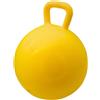 PFIFF 103033 - Palla gonfiabile per cavalli, giocattolo per cavalli, palla con pompa ad aria, 50 cm, colore: Giallo