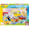 Schmidt Spiele 56460 Puzzle per bambini Sesame Street 100 pezzi Nel traffico