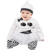 SMIFFYS Bambina fantasma per bebè, Bianco e Nero, Tutto in uno con tutù e cappello