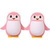 Alipis Supporto da Parete Pinguino Rosa 2 Pezzi in Plastica | Organizer per Oggetti, Stoccaggio Sicuro e Protetto, Design Semplice e Versatile