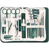 ZORTVUL 30 Pezzi Set Manicura Professionale, Strumenti In Acciaio Inox Per La Cura Delle Unghie, Perfetto Per Uso Domestico, Viaggi O Salone Di Bellezza, Verde Scuro