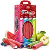 WONKANDY WORLD OF NATURAL CANDIES Liquirizia Ripiena 4 Gusti Acidi Fragola Mirtillo Anguria Mela 900g (4x225g) Caramelle Gommose Halal Senza Alcol Assortite. Wonkandy.