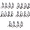 BESTonZON 20 Pezzi 90 attrezzo Staffa angolare a forma di l mini semaforo staffa angolare argento Staffe angolari in metallo da 20 mm angolo retto angolo di metallo angolo a forma di l