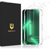 UNBREAKcable 3-Pezzi Vetro Temperato Compatibile con iPhone 13 Pro Max(6.7")[Anti-graffio, Anti-Impronta, Senza Bolle] - Pellicola Vetro Temprato Premium Doppia Difesa Serie per iPhone 13 Pro Max
