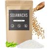BOYUJK Cera di soia per Candele 200G/1KG/2KG/5KG, Cera Naturale di Alta qualità, 100% Cera di soia per la Produzione di Candele da Coltivazione Biologica, Senza additivi, innocua e Pura(200G)