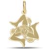 Gioielleria Lucchese Oro Ciondolo Trinacria Oro Giallo 18kt GL102502