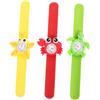 BESPORTBLE 3Pezzi per Orologi Cartoon con Animali Slap per con Cinturini Casual