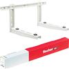 Fischer Staffe per Climatizzatore Unità Esterna KLIMA STRONG, Lunghezza Braccio 560 mm, Mensole Acciaio Zincato Innesto Rapido, Include Sistema di Fissaggio Fischer SX e Piedini Antivibranti