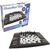 Lexibook ChessMan® Elite, gioco di scacchi, Computer di scacchi interattivo, 64 livelli di difficoltà, LED, alimentato a batteria o adattatore 9V, bianco/nero, CG1300LXB