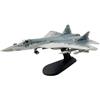 Ysyqkn Modellino in 1:72 del Caccia SU-57 in Metallo Pressofuso con Base Espositiva per Scaffale, Bar