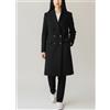 Sandro Per The Future Gulian Cappotto Donna (Eu) 42 Misto Lana Doppio Petto