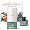 SenseFlow Diffusore di Oli Essenziali SF101 Pro - Ultrasuoni Senza Acqua Profumatore per Ambienti, 100% Vegetale, Aroma 120 Giorni, LED, Ideale per Casa, Hotel e Studi - Jasmine Dew Harmony