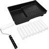 AiQInu Rulli per Dipingere 12Pcs, Include 10 Rullo per Pittura (15cm) +1 Vassoio +1 Manico, Rullo Pittura per Pareti, Mobili e Superfici Lisce