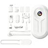 Fauhapyway Schermo 1080P indossabile Action Camera, per moto Sport Vlogging (bianco)
