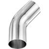 M METERXITY Gomito A 45 Gradi Con Dima OD 2 Pollici Spessore 1.5 Mm 304 Acciaio Inossidabile Tubo Di Scarico Per Sistema Di Scarico Modificato Auto Gomito Per Ringhiera Altezza 155 Mm