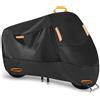 AALXF Copri Moto da Esterno per Aprilia Scarabeo 50 2004-2024, Impermeabile Telo Copri Moto, Poliestere Copertura Moto per Scooter Motorino Motocicletta Motocross, 230 * 95 * 125cm