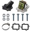 CeyKvo Set blocco membrana con collettore di aspirazione e guarnizioni - Compatibile con Yamaha Aerox, Nitro, Aprilia SR50, CPI, MBK, Sachs Roller (OEM: 0450065, 0450063)