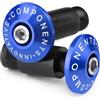 CXEPI Terminali Manubrio Universale - per Manubri da Ø22mm (7/8) (esterno) - Contrappesi per Moto Mtb Bici,Blu