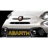 Ricreo Scritta per griglia anteriore compatibili con Abarth 500/595 Lettere per Calandra Adatte a Fiat punto e 500/595 Accessori Tuning adesive per decorazione (Giallo)