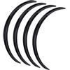 WERKFNKBNH Auto Passaruota Per BMW Serie 1 3 4 5 7 X1 X3 X4 X5 X6 Passaruota Sopracciglia Parafango Parafanghi Flares Adesivi 29'' 73cm(Glossy Black)